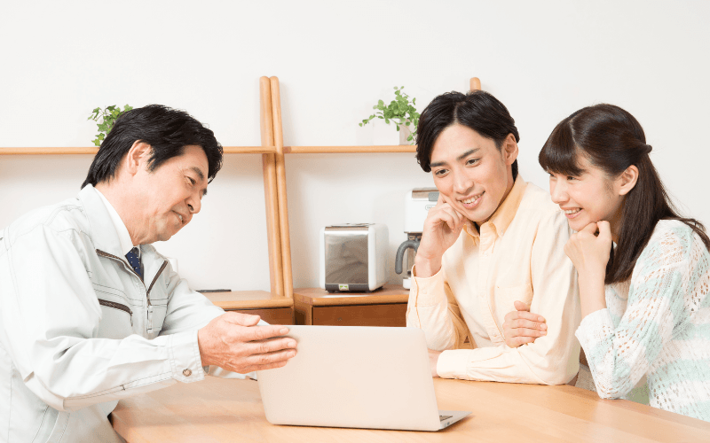 お施主様　スタッフ　写真